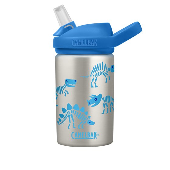 Vaikiška plieninė gertuvė Camelbak Eddy+ Kids Dino Bones, 0,4 l