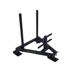 Tunturi Power Dog Sled spēka ragavas ar 2 rokturiem un stiprinājuma punktiem, piemērotas spēka un ātruma treniņiem.