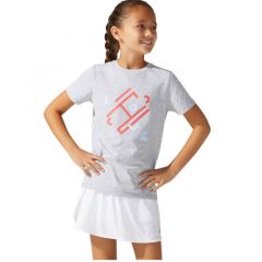 Sportiniai marškinėliai mergaitėms ASICS G TENNIS TEE, pilka