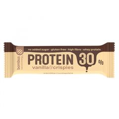 Sportinis batonėliai BOMBUS Protein 30% Vanilla&Crispies