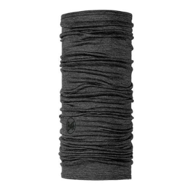Šalikas Buff Solid pilka, merino vilna