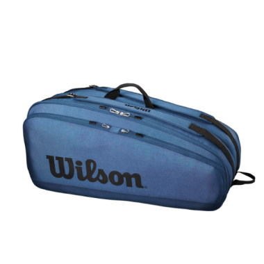Teniso krepšys WILSON TOUR 12 PK Juoda/Mėlyna
