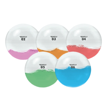 Gimnastikos kamuolys pripildytas Fluiball Reax Skaidrus 24cm