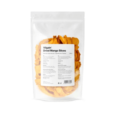 Vilgain Džiovinti Mango Gabaliukai, 200 g