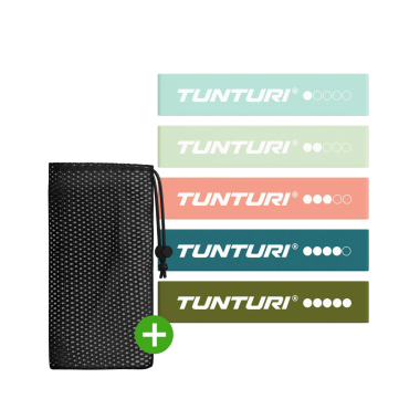 Mini pasipriešinimo gumų rinkinys 5 vnt., Tunturi
