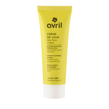 DIENINIS VEIDO KREMAS SAUSAI IR JAUTRIAI ODAI AVRIL, ORGANINĖ KOSMETIKA, 50 ML