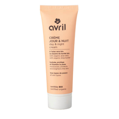 NAKTINIS IR DIENINIS VEIDO KREMAS AVRIL, ORGANINĖ KOSMETIKA, 50 ml