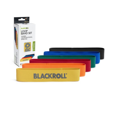 Pasipriešinimo gumų rinkinys BLACKROLL LOOP BAND SET, 6 vnt.
