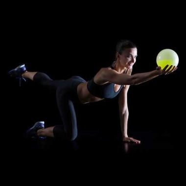 Treniruočių pildytas kamuolys Reax Fluiball 26 cm