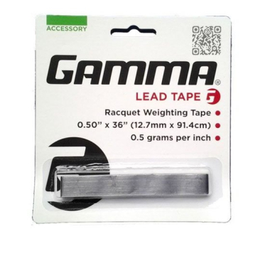 Teniso raketės švino juosta Gamma Lead Tape 1/2