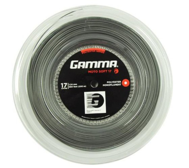 Teniso stygos Gamma Moto Soft 17 (1,24 mm), 200 m