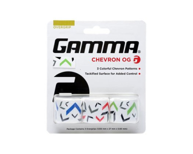 TENISO RAKETĖS APVIJA GAMMA CHEVRON OG 3 vnt.