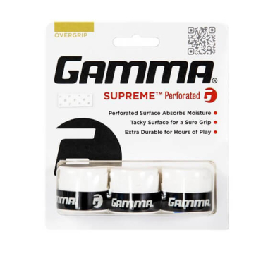 Teniso overgripai GAMMA Supreme Perforated 3 vnt.