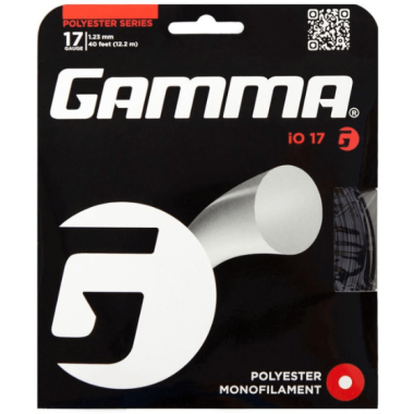 Teniso raketės stygos Gamma IO 17 juodos