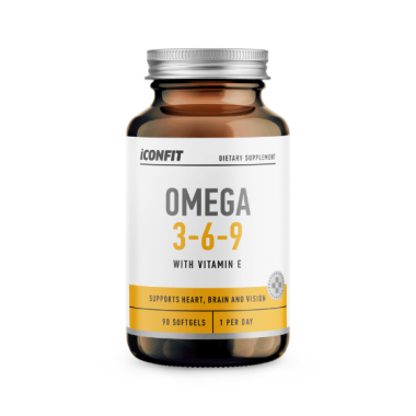 „ICONFIT Omega 3-6-9“ (90 minkštų gelinių kapsulių)