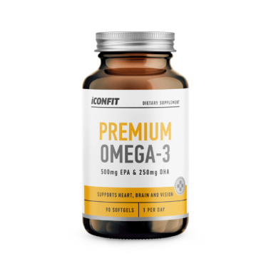 „ICONFIT Premium Omega 3“ (90 minkštų gelinių kapsulių)