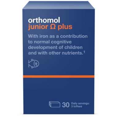 MAISTO PAPILDAS Orthomol ® JUNIOR OMEGA PLUS N30