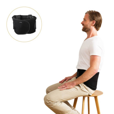 JUOSMENS PARAMA SWEDISH POSTURE STABILIZE, JUODA