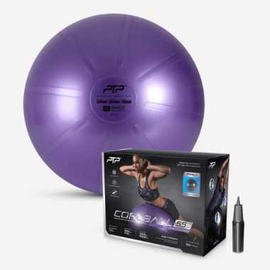 Gimnastikos kamuolys STEEL, violetinis, 55 cm PTP