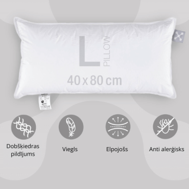 PAGALVĖS UŽVALKALAS SMARTSLEEP BASIC, 40x80 cm