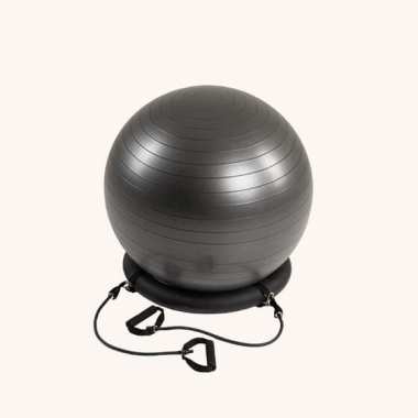 Gimnastikos kamuolys su pasipriešinimo juostomis Swedish Posture, 65 cm