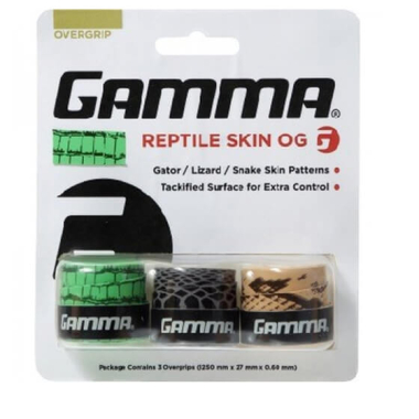 Teniso raketės apvija GAMMA REPTILE SKIN OG 3 vnt.