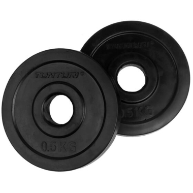 Svorio diskai TUNTURI RUBBER PLATE (Įvairūs svoriai)