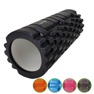 Jogos masažinis volelis YOGA FOAM GRID ROLLER, 33 cm, juodas Tunturi