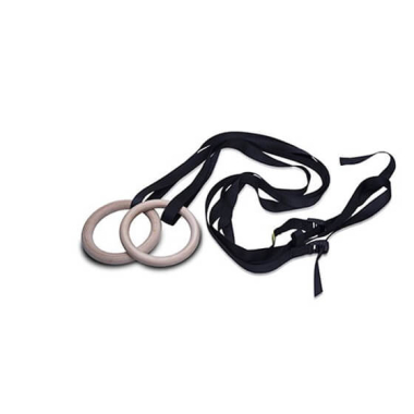 Treniruočių pakabos sistemos žiedai ZIVA Wooden Rings Set