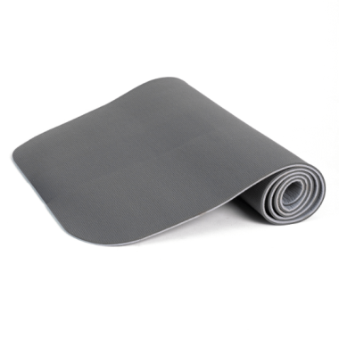 Poise Mat Gym mankštos kilimėlis 8mm, 180x65 cm, dvipusis, pilkas