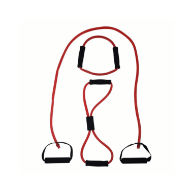 Pasipriešinimo gumų rinkinys Tunturi TUBING SET WITH GRIP