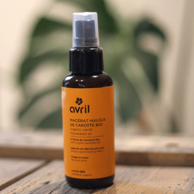 ekologiškas morkų maceruotas aliejus AVRIL, 100 ml, sertifikuotas organinis