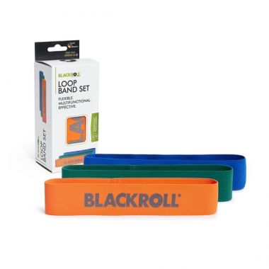 Pasipriešinimo gumų komplektas BLACKROLL LOOP BAND SETS, 3 vnt.
