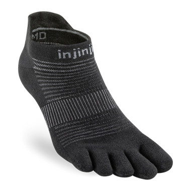 Bėgimo kojinės injinji RUN ORIGINALWEIGHT NO-SHOW CoolMax (juoda)