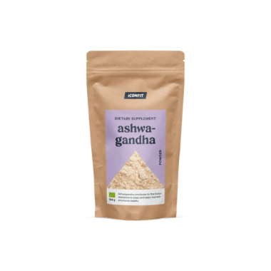 Ekologiški Ašvagandos milteliai, 150g, ICONFIT