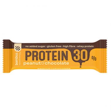 Sportinis batonėliai BOMBUS Protein 30% Peanut&Chocolate