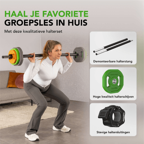 Aerobikos Pompos Rinkinys, 20 kg, Guma, Tunturi