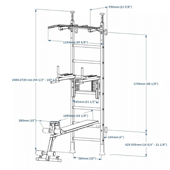 Gimnastikos sienelė BenchK 523