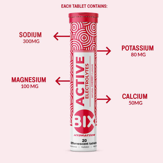 Electrolytes Bix Active, 20 tablečių