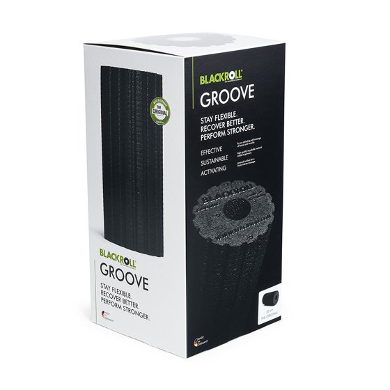 Masažo ritinėlis BLACKROLL GROOVE juodas (Standard)
