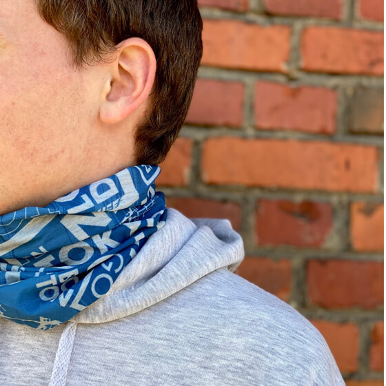Šalikas Fitletic Multi Scarf 6 Major GRY print