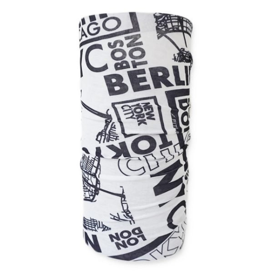 Daugiafunkcinė skarelė Multi Scarf 6 Major BLK Print Fitletic