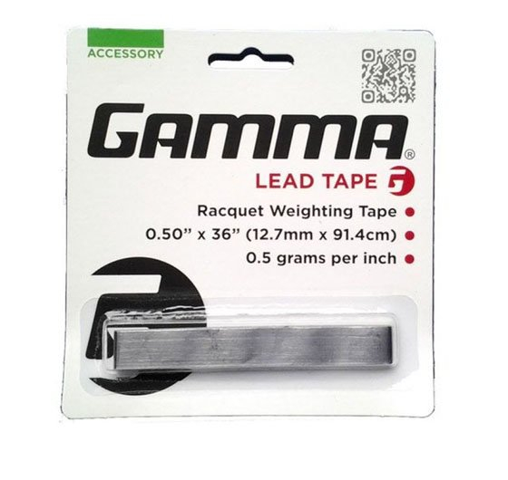 Teniso raketės švino juosta Gamma Lead Tape 1/2"