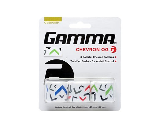 TENISO RAKETĖS APVIJA GAMMA CHEVRON OG 3 vnt.
