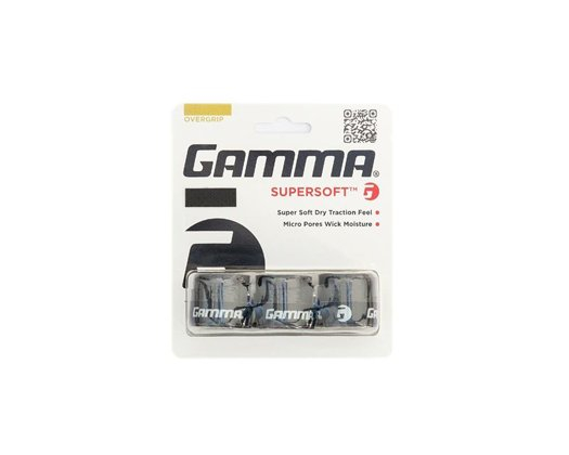 TENISO RAKETĖS APVIJA GAMMA SUPER SOFT 3 VNT. BLACK