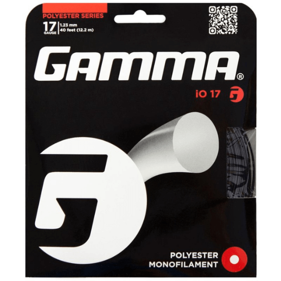 Teniso raketės stygos Gamma IO 17 juodos