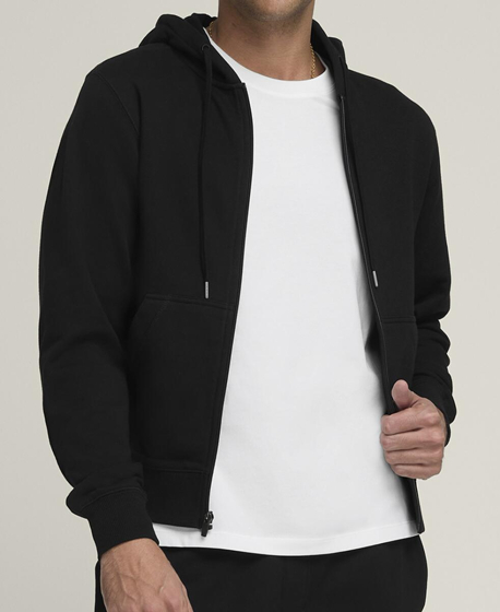 M UNISEX TEAM ZIP HOODIE BLACK