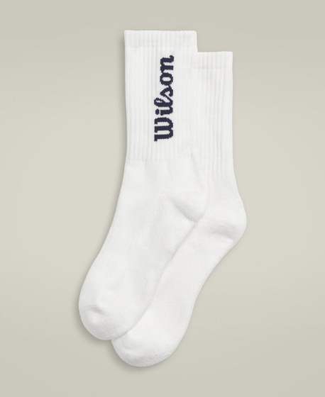 U CREW LOGO SOCK / BRIGHT WHITE/CLASSIC NAVY S