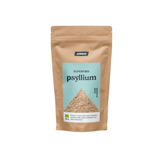 Organinis Gysločio sėklų luobelių milteliai, 150g, ICONFIT