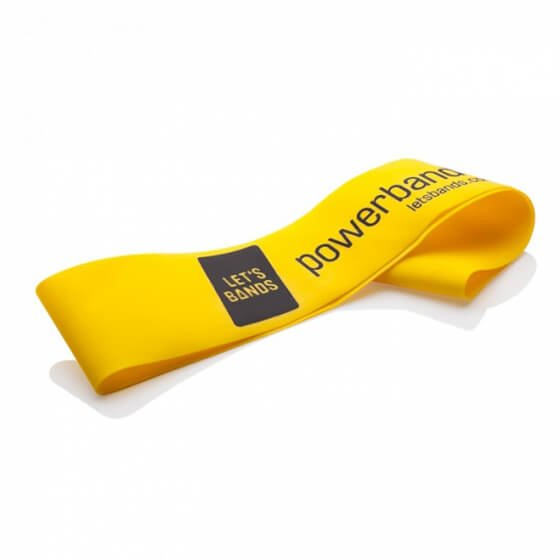 PASIPRIEŠINIMO GUMA LET'S BANDS POWERBANDS MINI YELLOW